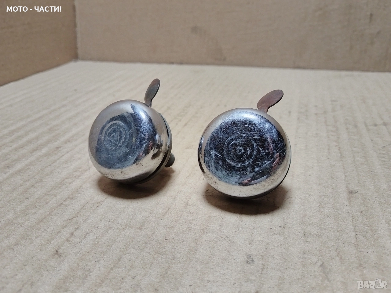 Комплект 2 Броя Звънци За Ретро Велосипеди Балкан / НЕ ЗВЪНЯТ! / НОМЕР 2., снимка 1