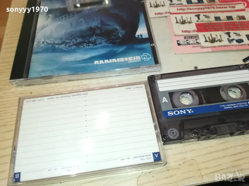RAMMSTEIN ROSENROT CD COPY TO SONY TAPE 0711241745, снимка 1