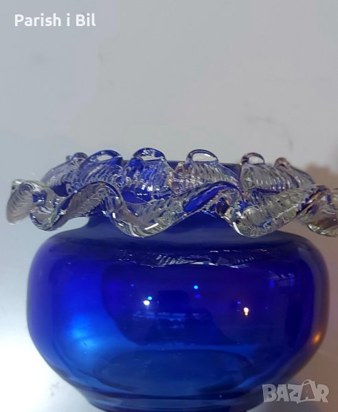 Ваза синя,малка, снимка 1