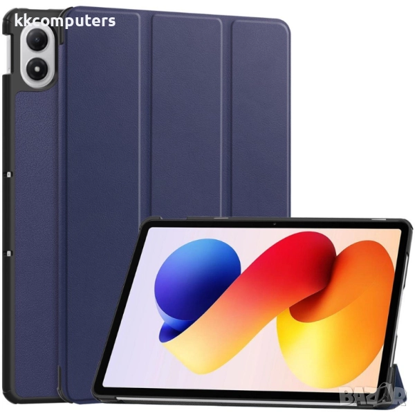 Кожен калъф за Xiaomi Redmi Pad 2 Pro със Стенд, вкл. Протектор- 6 Цвята, снимка 1