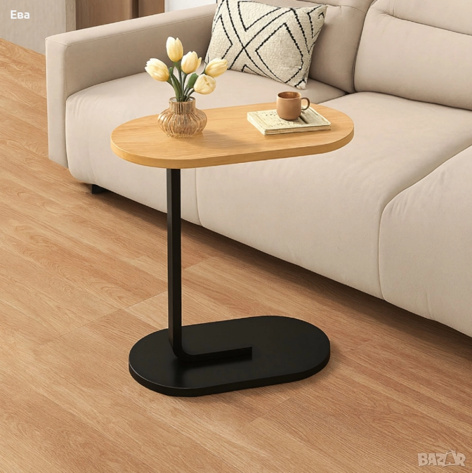 Многофункционална C-образна масичка за кафе, за хол и спалня, снимка 1