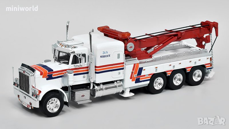 Peterbilt 359 Wrecker Камион-Сервиз 1973 - мащаб 1:43 на IXO моделът е нов в PVC дисплей-кейс, снимка 1