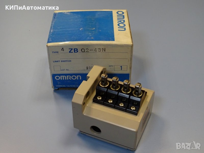 команден изключвател Omron 4ZB Q2-43N limit switch 4 roller plunger, снимка 1