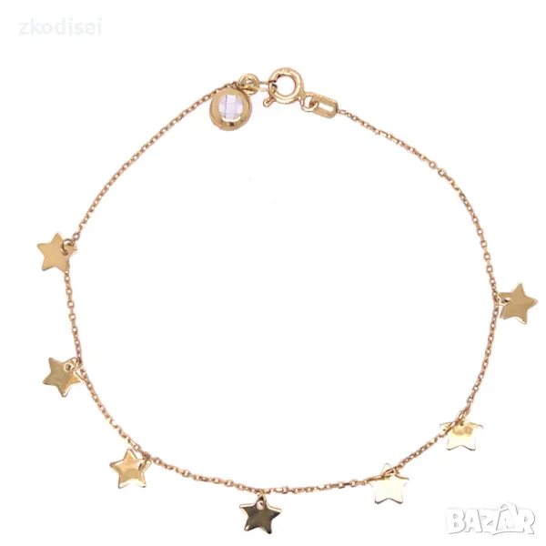 Златна дамска гривна 1,74гр. 18,5см. 14кр. проба:585 модел:4184-4, снимка 1