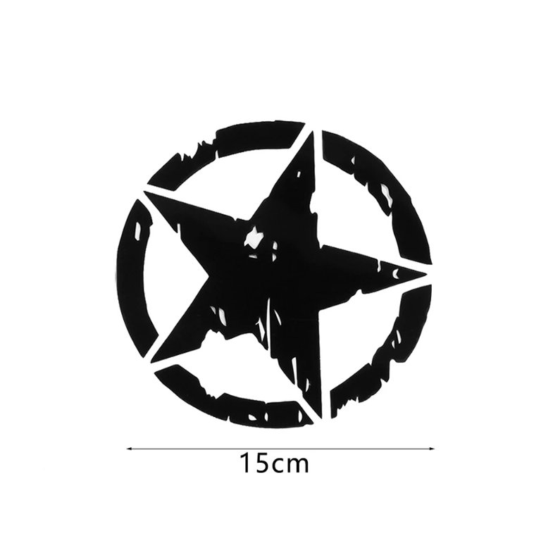 Стикер лепенка звезда в три цвята 15см за джип пикап кола автомобил камион  + подарък в Аксесоари и консумативи в гр. Пещера - ID35793780 — Bazar.bg