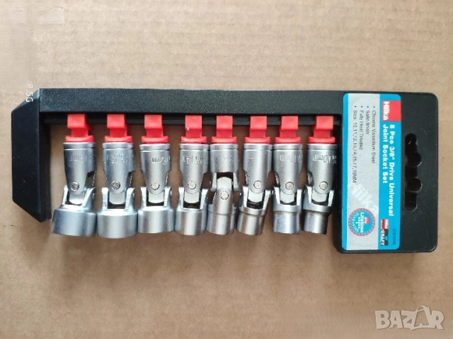 HILKA 8 броя 3/8 вложки kардан камъни. LASER 6броя 3/8 дълги специални глухи камъни, снимка 2 - Други инструменти - 52931814