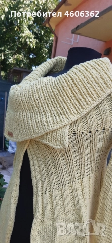 ръчно изплетена памучна жилетка , снимка 6 - Жилетки - 51855409
