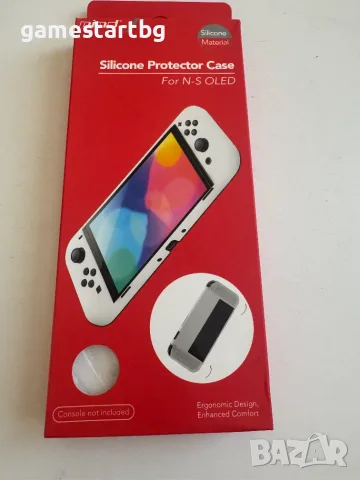 Силиконов кейс Mim за Nintendo Switch OLED - white