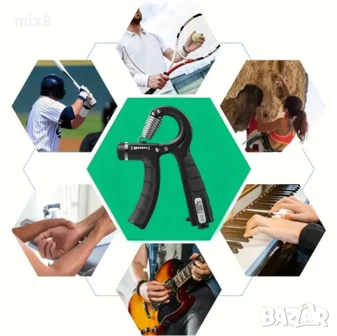 Регулируема ръкохватка уред за предмишница с брояч, снимка 2 - Фитнес уреди - 47821227