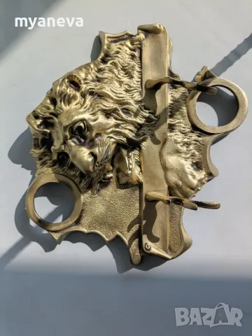 Бронзова , стара мастилница , Царство България , масивна, детайлна изработка., снимка 2 - Други ценни предмети - 49945760