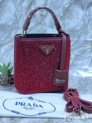 чанти с камъни prada , снимка 11 - Чанти - 50745496