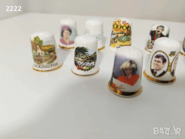 порцеланови напръстници 10 броя, снимка 2 - Колекции - 30900287