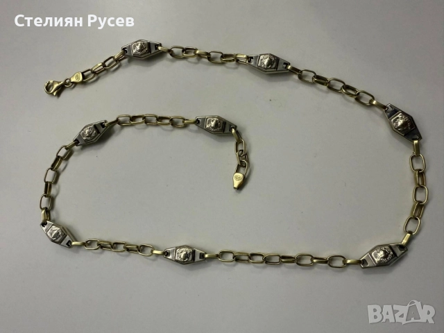 16.37гр 56см мъжки златен ланец версаче / златно колие / синджир / ланец / злато / златен / GOLD 585, снимка 10 - Колиета, медальони, синджири - 52028592