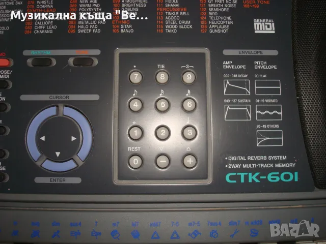 Синтезатор Casio CTK- 601 с калъф, снимка 7 - Синтезатори - 50432784