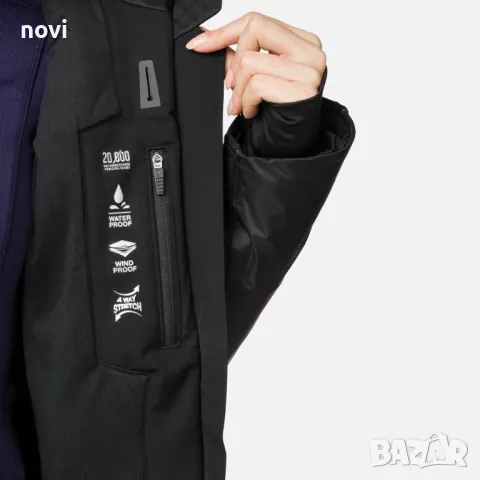 Rossignol Aile, 2XL, ново, оригинално дамско ски/сноуборд яке, черен, снимка 13 - Зимни спортове - 47424899