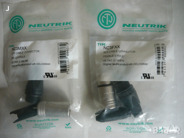 Neutrik XLR конектори - NC3FXX и NC3MFRC , снимка 4 - Други - 43130541