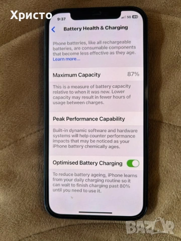 Iphone 12 Blue, 128 GB - 87 %battery health, снимка 3 - Apple iPhone - 53297658