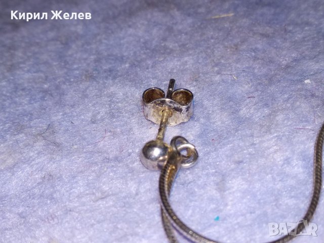 ЕФИРНА НЕЖНА СРЕБЪРНА МОДНА ОБЕЦА СРЕБРО 925 ДИЗАЙНЕРСКИ АРТ МОДЕЛ 38279, снимка 9 - Обеци - 40938986