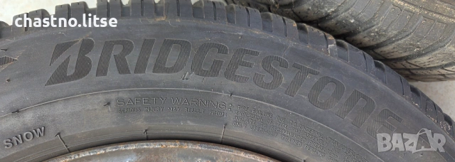Железни джанти - 6,5Jx 15H2 ЕТ35 със зимни гуми (M+S) 195/65/R15 91T, снимка 10 - Гуми и джанти - 53770331