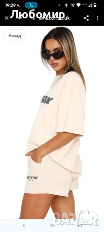 Дамска Лятна екипировка от две части Ежедневно голямо облекло Дамски пуловер с къси ръкави

, снимка 3 - Комплекти - 50058894