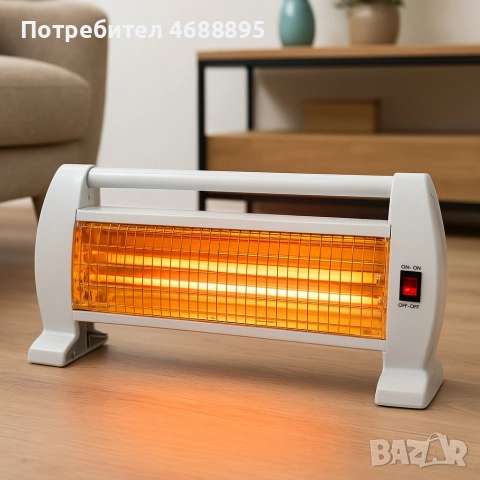 Кварцова отоплителна печка Rosberg – избор между 1000W и 1200W, снимка 2 - Отоплителни печки - 52864426