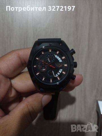 LIGE-Луксозен кварцов часовник,хронограф,дата,силиконова каишка,високо качество, снимка 5 - Мъжки - 41424376