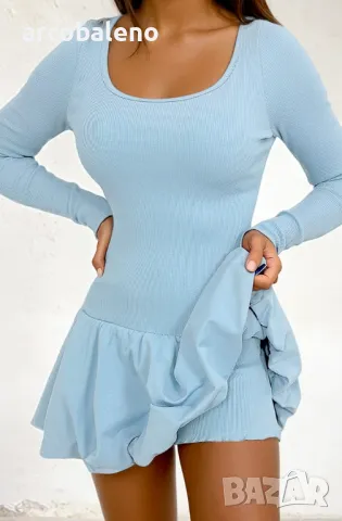 Дамска модна рокля - гащеризон с къси панталонки Marigold, 4цвята , снимка 6 - Гащеризони - 50109882