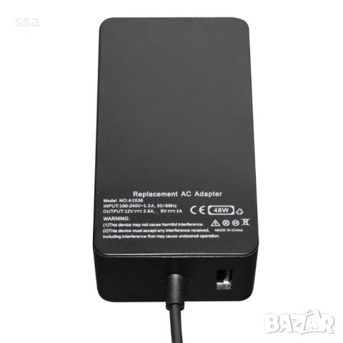 Зарядно за лаптоп Microsoft Surface -48W- 12V 3.6A + USB 5V1A заместител (52) - 24 месеца гаранция, снимка 6 - Лаптоп аксесоари - 41191333