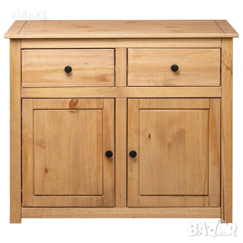 vidaXL Сайдборд, 93x40x80 см, бор масив, стил Панама, снимка 5 - Бюфети - 56146523