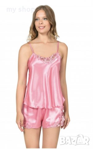 Нов!Сатенен комплект,размер М Л 