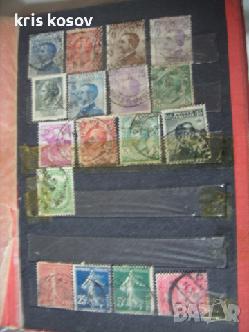 17 бр. стари пощенски марки от Франция  и Италия, снимка 1 - Филателия - 44838389