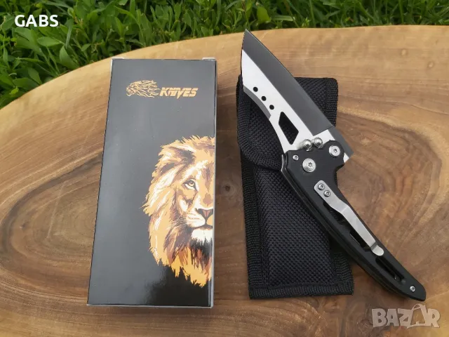 Сгъваем нож LION KNIVES с текстилен калъф, снимка 4 - Ножове - 50066930