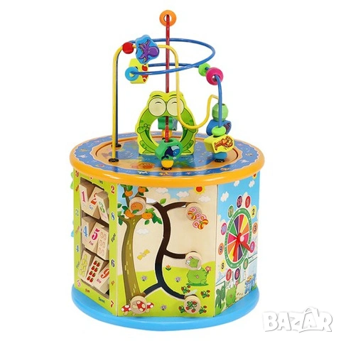 Интерактивен куб / Дървен образователен куб / Дидактически куб, снимка 5 - Образователни игри - 53565884