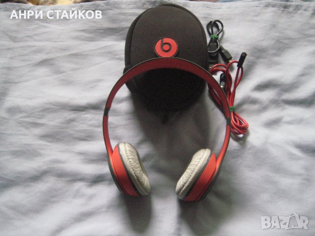 Безжични слушалки Beats Solo2 + калъф + оригинални кабели B0534