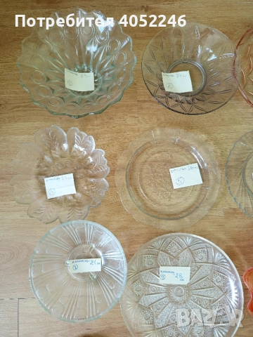 Стъклени фруктиери и чинии, снимка 2 - Чинии - 51591173