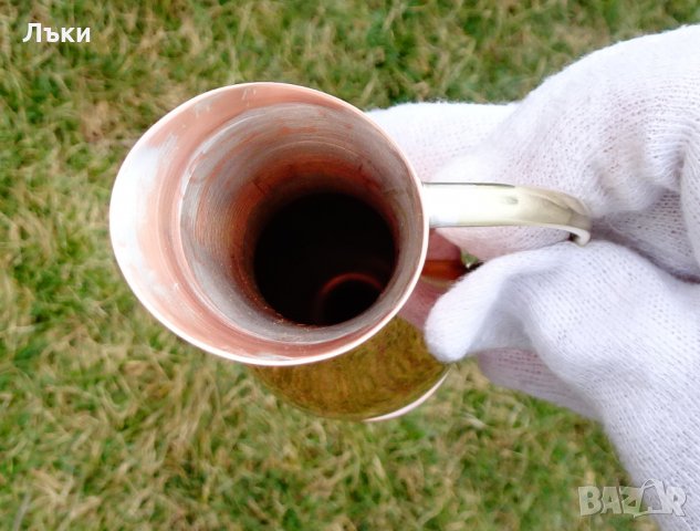 Елегантна медна кана за ракия,ваза. , снимка 7 - Антикварни и старинни предмети - 36024215