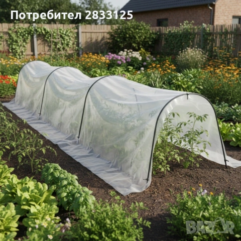 Мини оранжерия - сгъваема, практична и идеална за всеки градинар  - 1.8 х 10м