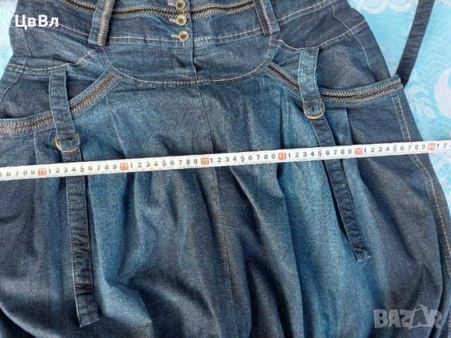 Уникална JUNONA / ЮНОНА, дънкова пола XL, снимка 8 - Поли - 42572426