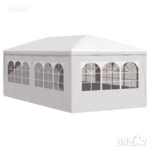 vidaXL Парти шатра, 3х6 м, бяла, снимка 6 - Палатки - 56148299