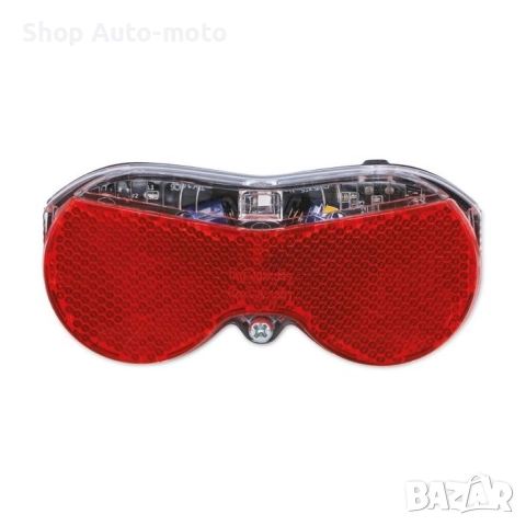 Универсален заден стоп за велосипед с вграден рефлектор 3 светодиода, на батерии, DUNLOP, снимка 2 - Аксесоари за велосипеди - 51741355