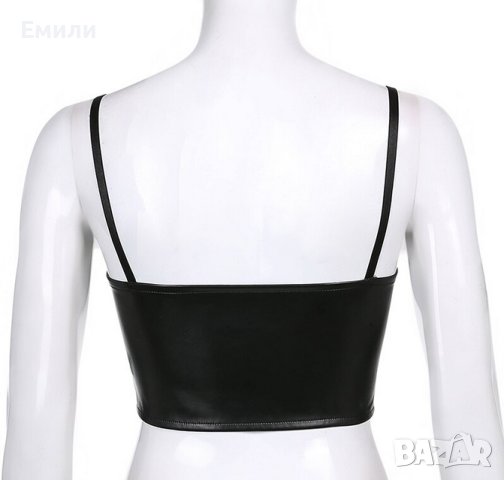 Кожен харнес корсет колан с връзки и презрамки р-р M/L, снимка 4 - Корсети, бюстиета, топове - 42729595