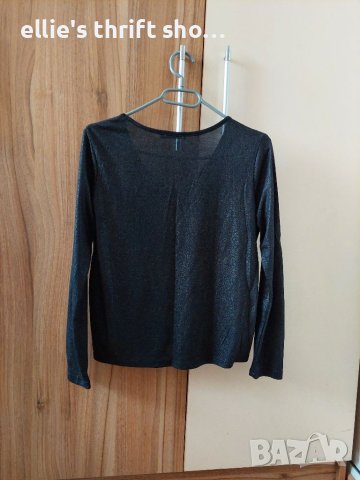Terranova бляскава дамска блуза с дълъг ръкав в размер XS, снимка 2 - Блузи с дълъг ръкав и пуловери - 40497113