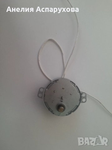 Мотор за грил 220V,50/60Hz,2.5/3 r/min 4W с кабели, кръгла метална ос d7x14mm от печка,Arielli C-43-, снимка 3 - Печки, фурни - 51522929