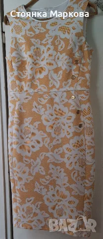 Красива лятна рокля в жълто, снимка 2 - Рокли - 49972952