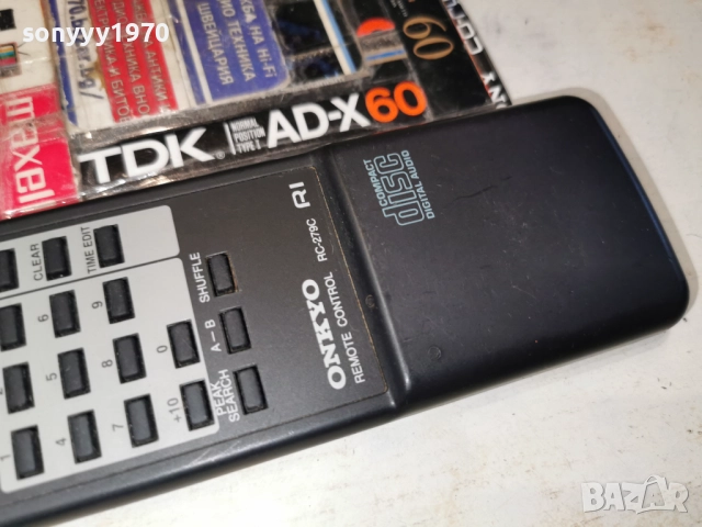 ONKYO R1 RC-279C CD/TAPE REMOTE-SWISS 2512251014, снимка 7 - Декове - 52895781