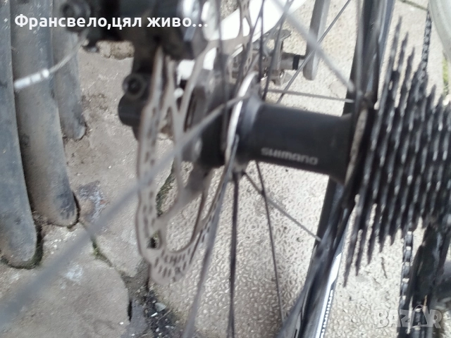 28 цола алуминиев велосипед колело размер 52,тип гравъл 3 по 10 скорости Shimano 105, снимка 7 - Велосипеди - 52856782