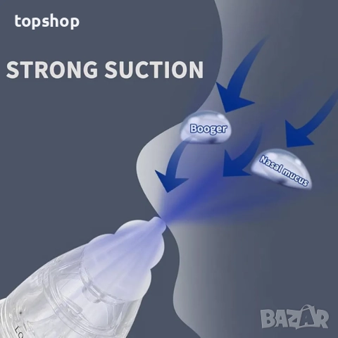 Чисто нов запечатан Бебешки назален аспиратор, електрически дълготрайни USB акумулаторни бебешки..., снимка 2 - Други - 52372220
