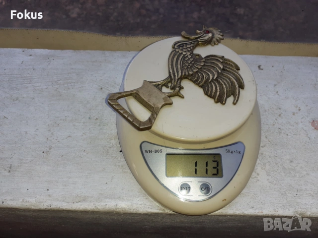 ПЕТЕЛ СТАРА БРОНЗОВА ОТВАРАЧКА, снимка 5 - Антикварни и старинни предмети - 53525743