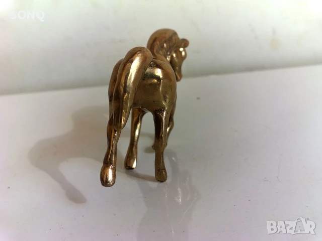 Страхотна Позлатена Колекционерска Фигурка- Кон, снимка 4 - Колекции - 51138945