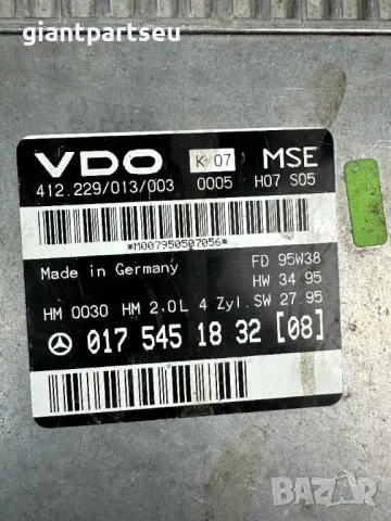 ECU Компютър Двигател за Мерцедес Mercedes-benz W210 0175451832, снимка 2 - Части - 49274693